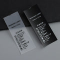 Low MOQ Wholesale Custom Easy Soft Clothing Printed Label Custom Clothing Wash Care Llabel Clothing Labels