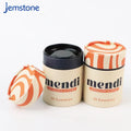 Custom Food Grade Sample Cardboard Cylinder Powder Superfood Matte Candy Coffee Kraft Paper Tube Packaging With Metal Lid