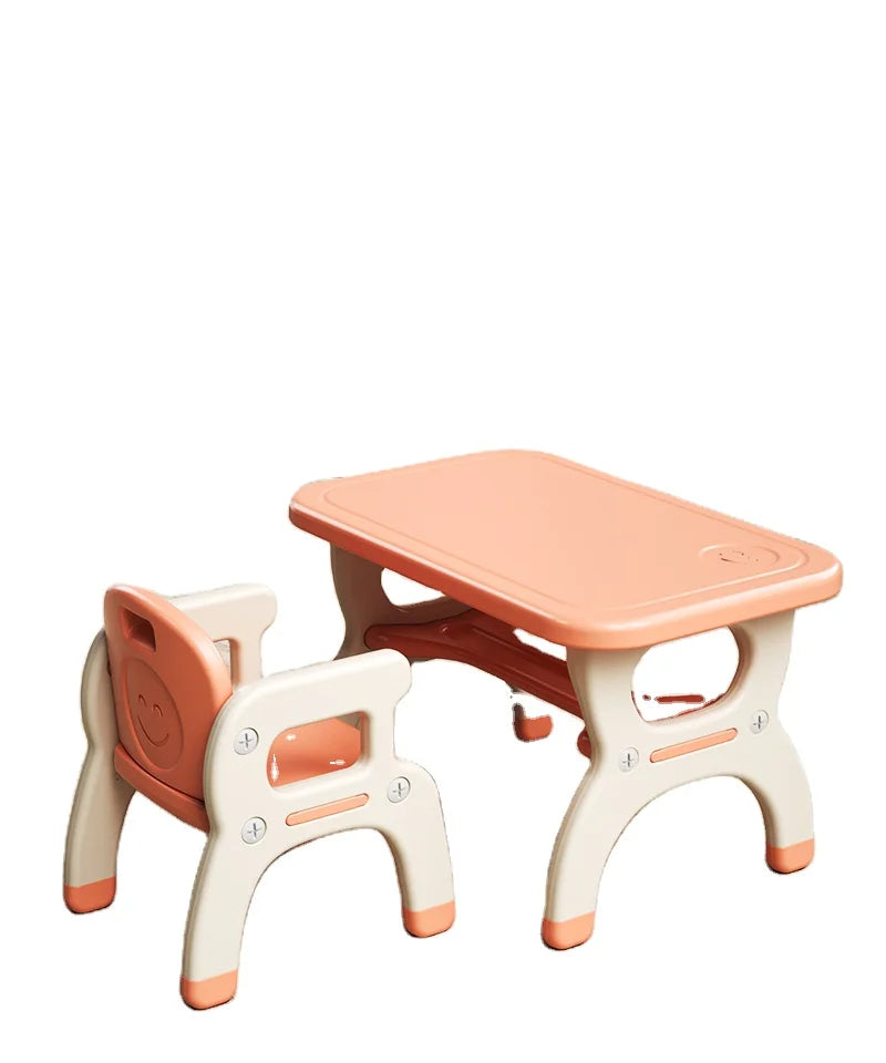 Kindergarten Furniture Plastic Kids' Desk and Chair Kids Study Table and Chair Set Kids' Furniture Sets