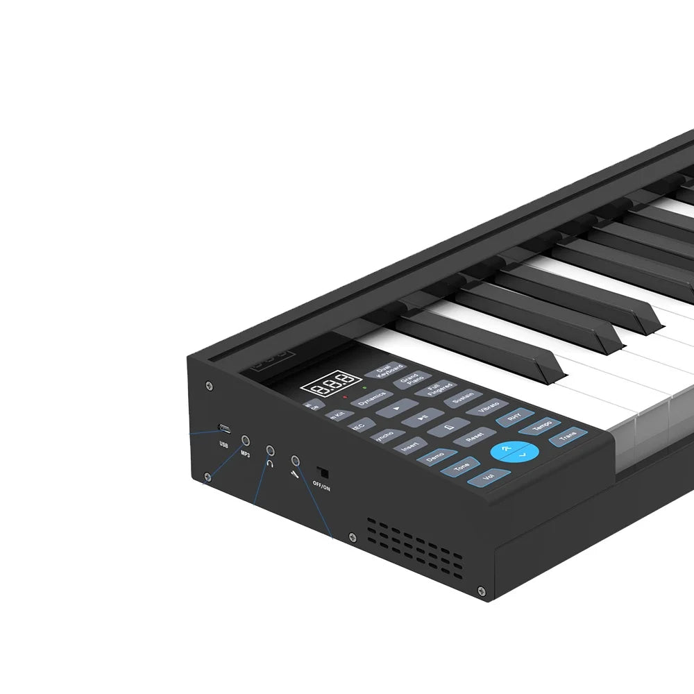 PH61 Professional Portable Electronic Piano Touch Sensitive Keyboard 61 Keys Midi Keyboard Piano