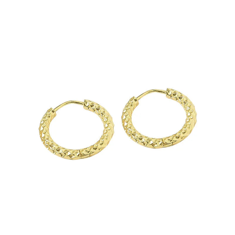 REETI 925 Sterling Silver Simple Babysbreath Earrings for Women Fashion Personality Couple Small Contracted Earrings