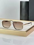 Brand Designer Classic Sunglasses for Men Fashion Square Pilot Women Sunglasses Brown Lenses