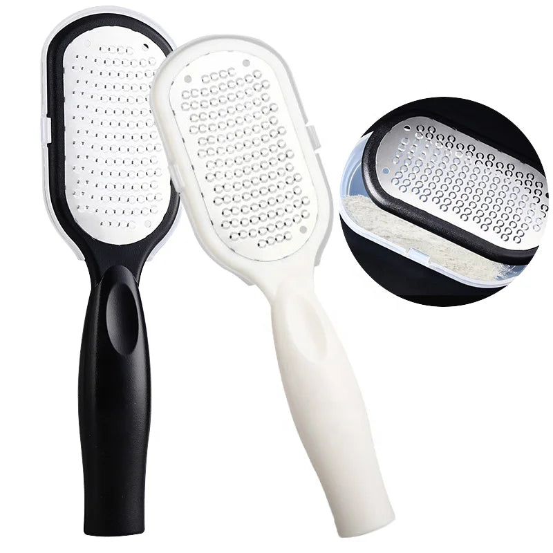 Stainless Steel Foot Scraper Peeling and Exfoliating Calluses Foot Scrubbing Brush Foot Care Pedal Stone for Dead Skin Heel