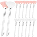14 Pieces Fan Brushes Facial Applicator Brush Soft Acid Applicator Brush Cosmetic Makeup Tools