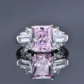 Hot Selling 925 Silver Ring Ice Cut Diamond Zircon Temperament Luxury Fashion Jewelry Wedding Ring for Women