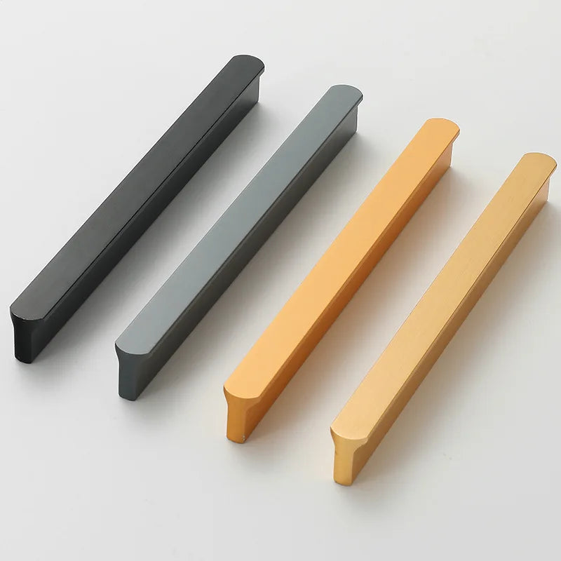 64mm Hole Pitch New Design Modern Aluminium Profile Matt Black Kitchen Cabinet Pull Handle for Drawer with Cheap Price