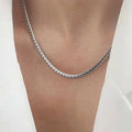 Minimalist Thick Curb Chain Necklace Jewelry Stainless Steel Gold Silver Snake Bone Choker Necklace for Women