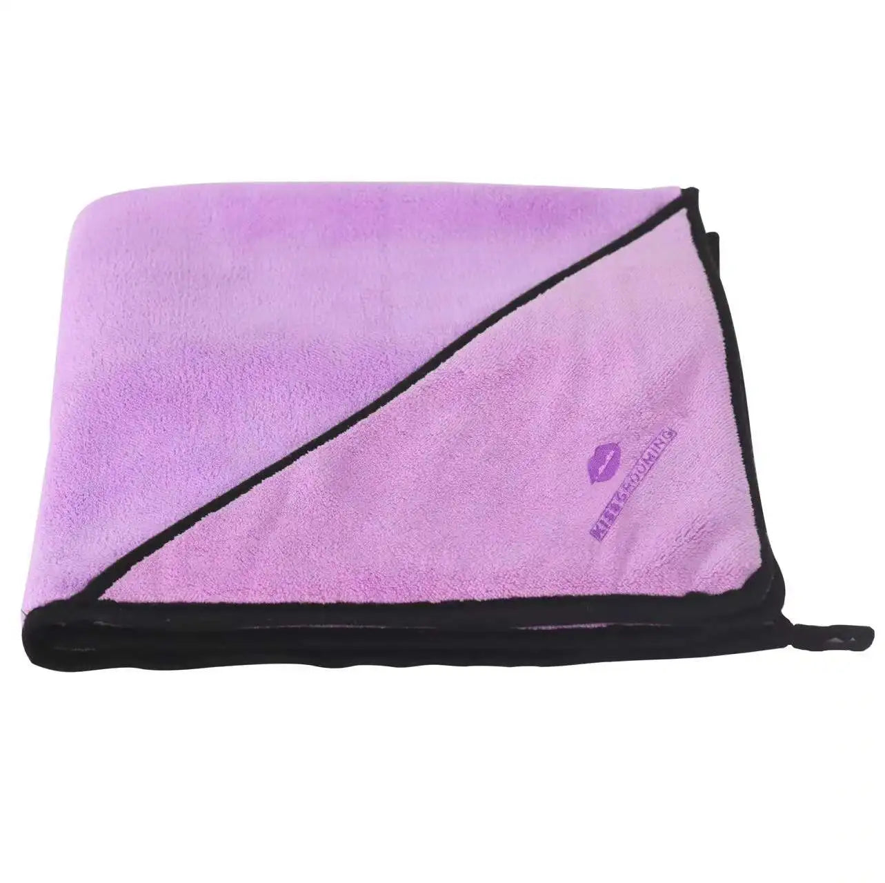 Eco-Friendly Dog Microfiber Towel with Corner Pockets Pet Hair Bath Dry Towel Absorption Features for Pets