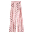 Women's Summer Pendant Pants Thin High Waist Block Pants Lazy Wind Straight Tube Ice Silk Wide Leg Women Pants