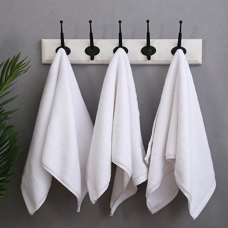 Custom OEM 5 Star Luxury Hotel White Face Towel Hotel Bath Towel Sets 100% Cotton Hand Towels With Different Sizes