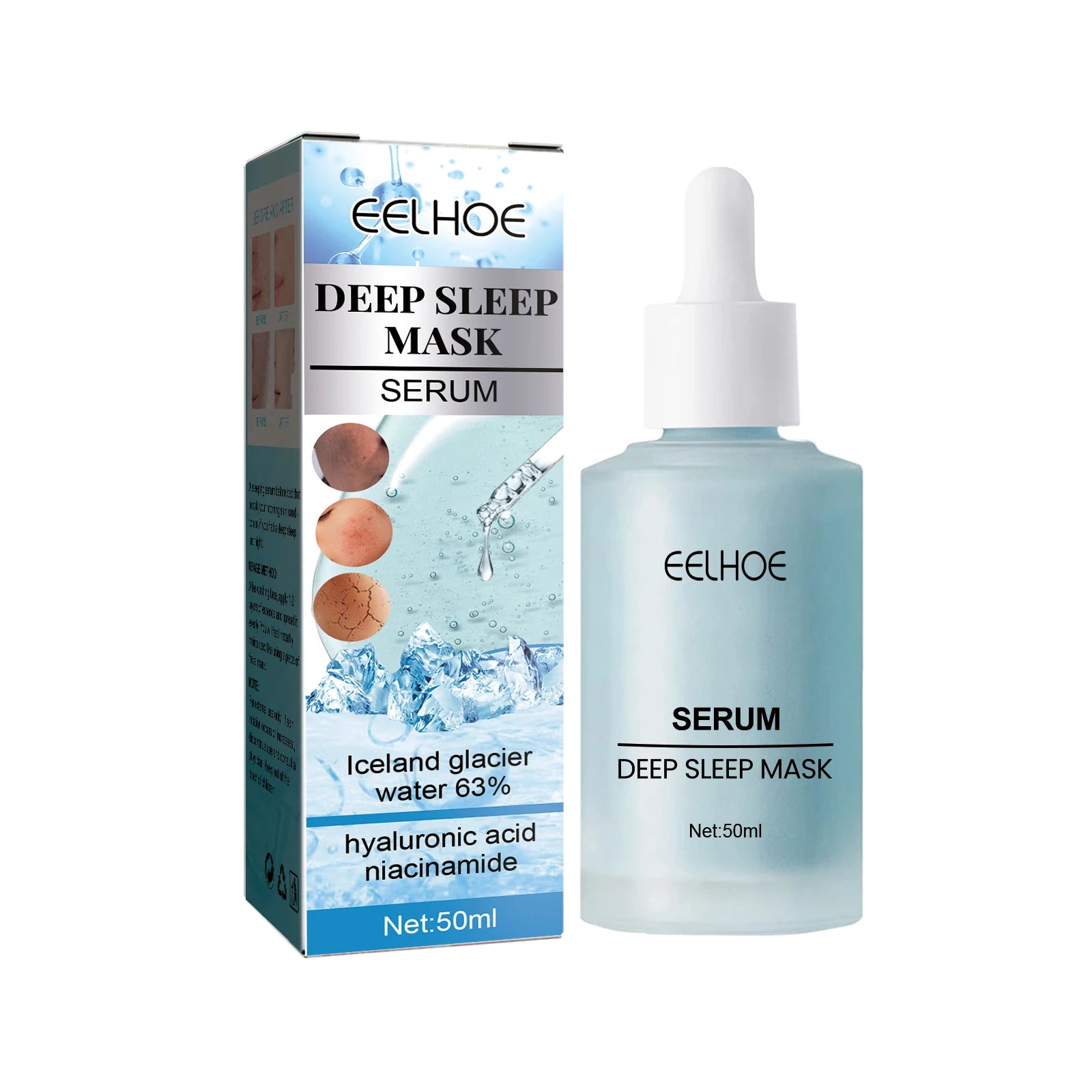 EELHOE Deep Sleep  Serum Moisturizes and Rejuvenates the Skin Moisturizing and Brightening the Complexion