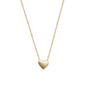 Classic Gold Plating Love Heart Pendant Necklace S925 Sterling Silver Heart Shape Necklace