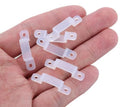 Waterproof RGBW RGB WS2812B LED Strip Light Plastic Lighting Accessories with Silicon Clip Connector for Fixing LED Strip Lights