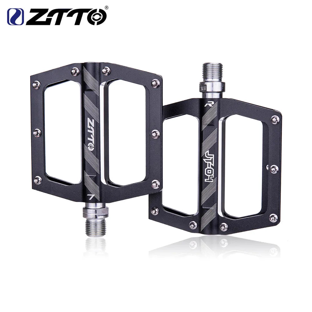 ZTTO MTB CNC Aluminum Alloy 8-Pin Pedal for XC AM JT04 Lightweight Flat Pedal for Road Gravel Bike for BMX and Cruisers