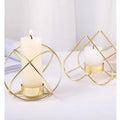 Modern Post-Modernism Golden Iron Eco-friendly Candlestick Holder Customized Color-Luxury Wedding Table Centerpiece for Home