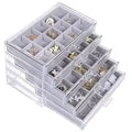 Five-layer Jewelry Storage Box Acrylic Desktop Transparent Jewelry Acrylic and Velvet Jewelry Multi-layer Drawer Storage Box