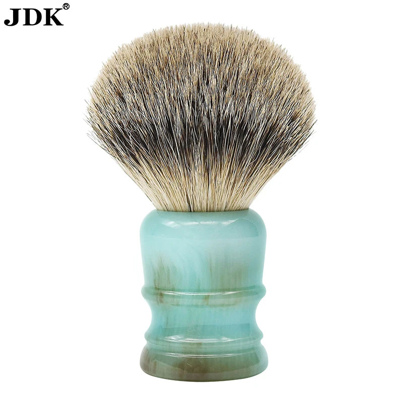 JDK Wholesale 100% Pure Silvertip Badger Shaving Brush with Custom Resin Handle