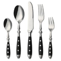 18/0 Stainless Steel Modern Silverware Set with Mirror Polish Bakelite Handle for Home Party & Restaurants