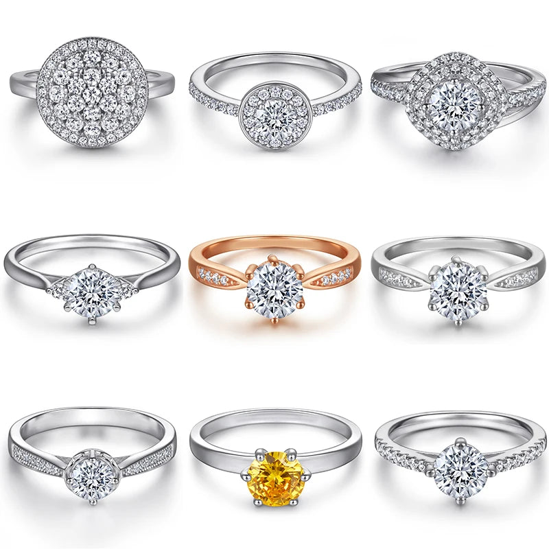 Jewlery S925 Sterling Silver Wholesale Simple Custom Jewelry Open Rings Engagement & Wedding Rings for Women Jewelry