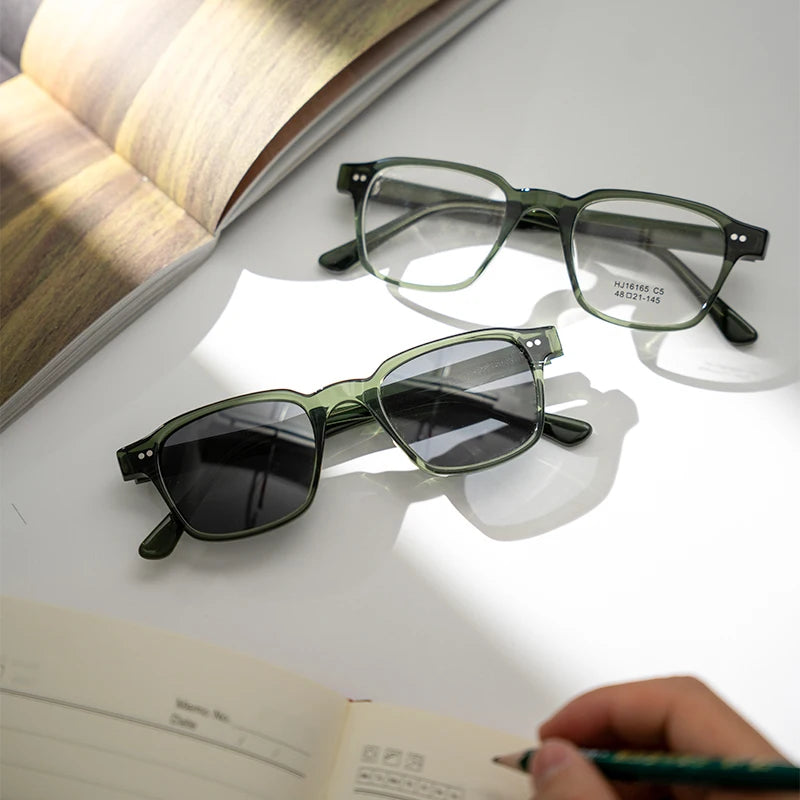 Fashion Transparent Clear Acetate Optical Anti-blue Square Eye Glasses Frames Designer Eyeglasses Eyewear