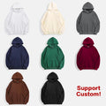 Custom Made 420 Gsm Unisex Pullover Fleece-lined Hooded Boxy Fit Solid Heavyweight Essentials Oversized Hoodie