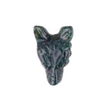 New Arrival Fancy Jasper Gemstone Hand Carvings Polished Healing Stones Wolf Head Ornament For Home Decoration