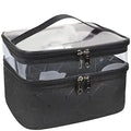 Hot Sales 2025 PU Leather PVC Beautiful Makeup Bag for Women Custom Logo Zipper Closure