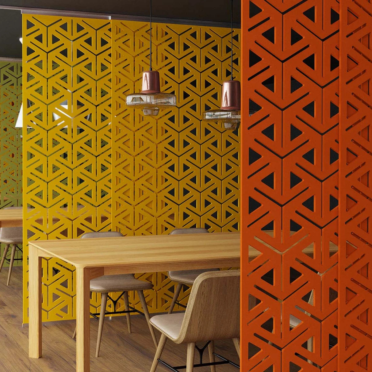 Sound Absorption Panel High Frequency Screen Polyester Acoustic Panels Hanging Room Dividers Privacy Partitions Screen