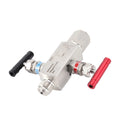Stainless Steel 6000 Psi 2-Valve Instrumentation Manifolds Valve for Pressure Transmitter Hydraulic Oil Manifold