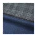 Direct Selling Worsted Merino Wool Polyester Blend Fabric for Men's Suits 70%W 30%P RTS Checks Italian Suit Jacket Material