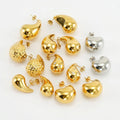 Jachon 18k Gold Plated Earrings Stainless Steel Earring Jewelry Minimalist Hollow Out Water Drop Stud Earrings for Women