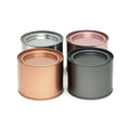 Custom Printed Metal Empty Round Cosmetic Tin Can Tea Tin Can Aromatherapy Tin Can With Lids
