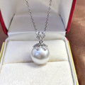 P1323 11-12mm DIY Natural  Freshwater Pearl Charm Pendant Necklace Accessory 925 Sterling Silver Jewelry for Women Without Chain