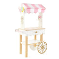 Customization Educational Wooden Toy Role Play Tea & Treats Trolley Wooden Play Food Trolley