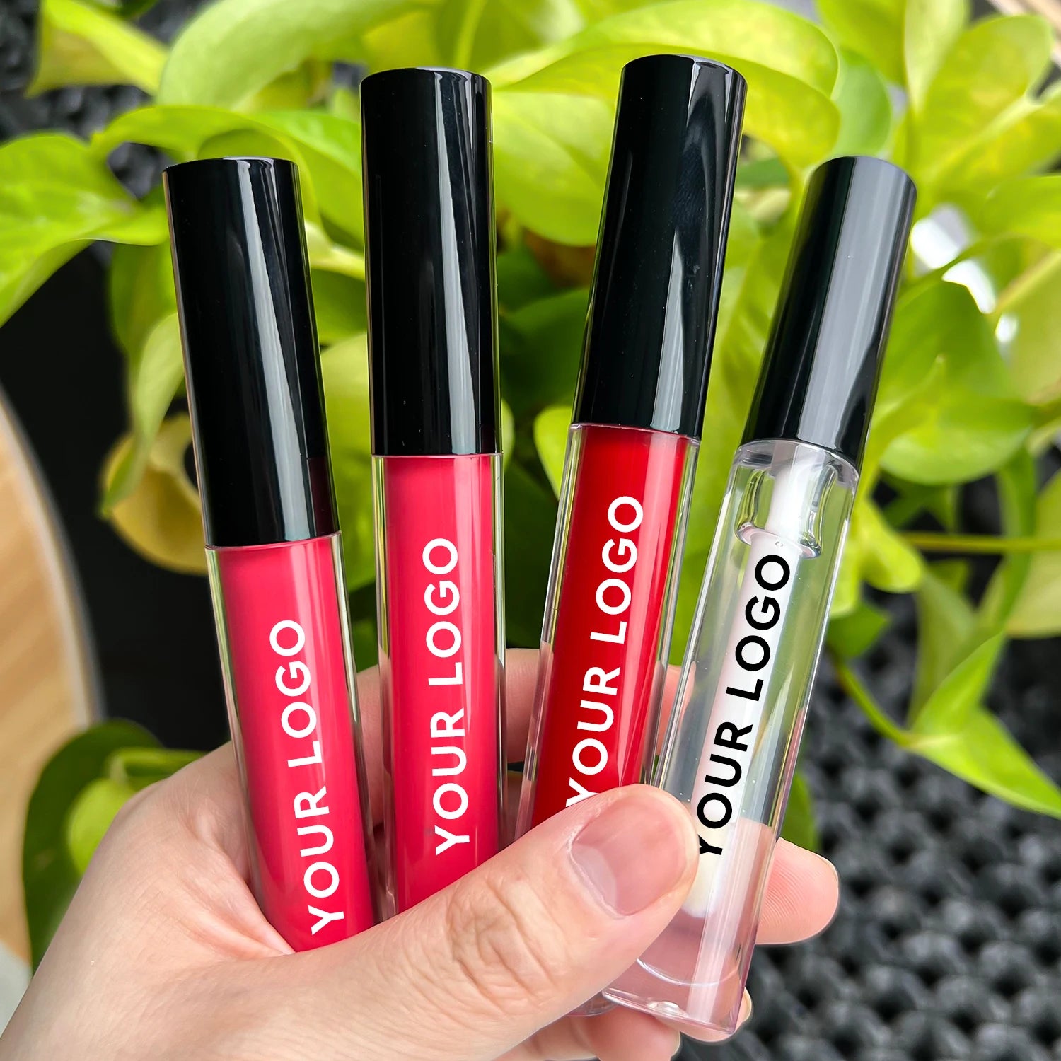 Black Glossy Lipgloss Tube Private Label Vegan More Than 150 Shades Long Lasting Liquid Lipstick Makeup