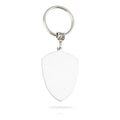 Simple and Fashionable Glossy Metal Shield Pendant Keychain Car Key Charm Laser Custom Keychain