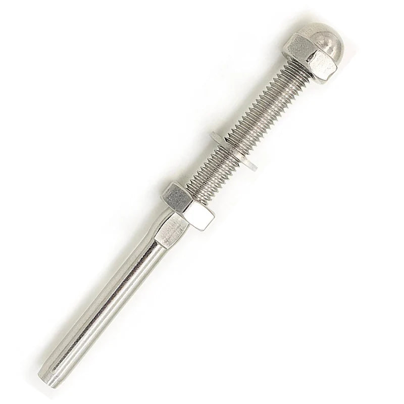 Stainless Steel Thread & Stud Terminal Wire Rope Fittings Rigging Hardware Cable Accessories Tightener Swageless Terminal M6/3mm