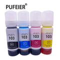 70ML Bottle 103 Refill Dye Ink Compatible for Epson L1110 L3110 L3111 L3116 L3150 L3151 L3156 L3160 L5190 103 Inkjet Printer Ink
