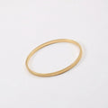 High End PVD 18K Gold Plated Gear Shape Bangle Bracelet Stainless Steel Jewelry Tarnish Free & Waterproof