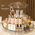 Luxury Makeup Organizer Dresser Shelf Large Capacity Skincare Eyebrow Lipstick Boxes Transparent Desktop Cosmetics Storage Racks