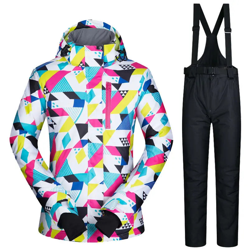 Topgear Ladies Ski Snowboard Customization Jacket and Pant Sets for Winter Outdoor Snow Wear Sportswear 100% Polyester for Women