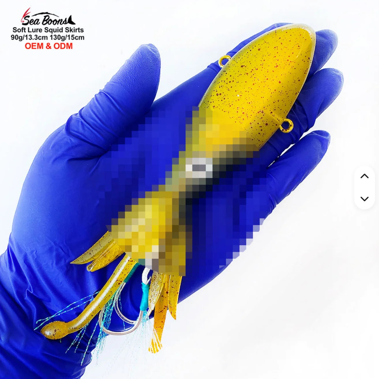 Bionic 90g 130g Octopus Head Slow Jigging Soft Lure Double Assist Hook Fishing Lure for Sea & Lake Fishing