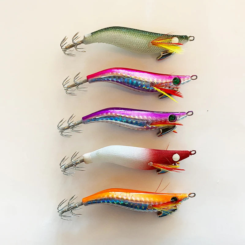 Quality 7g/10cm Yamashita Mold Hard Octopus Bait Wooden Bait Shrimp Fishing Wobbler EGI Squid Jig Lure