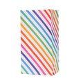 Custom Recyclable Rainbow Stripe Merry Christmas Gift Candy Cookie Kraft Paper Bag with Own Logo for Packaging