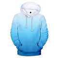 Blue Hoodie Casual 3D Gradient Color Printing Hooded Sweatshirt Street Harajuku Pullover Hip Hop Men Clothing