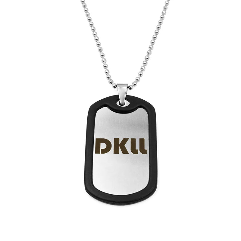 Popular Anime Dog Tags Stainless Steel Custom Hd Printed Sublimation Mens Necklace Keychains Dog Tag