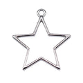 AA016455 30x27mm Hollow Star Charms for Jewelry Making