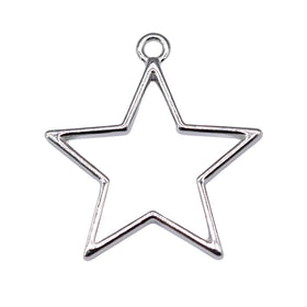 AA016455 30x27mm Hollow Star Charms for Jewelry Making