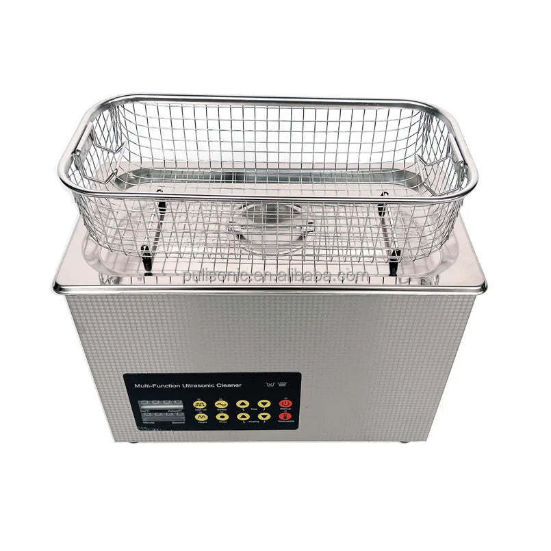 40KHz Ultrasonic Cleaner 4.5L With Pulse Degas Cleaning Mode for Golden Sliver Jewelry Printer Injector Spark Plug