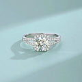 1Carat D Color Classic Four Claws Moissanite Engagement Ring 925 Sterling Silver for Wedding Party-Fine Jewelry Women's Gift